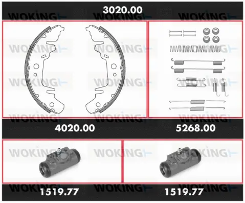 Brake Kit, drum brake (3020.00)