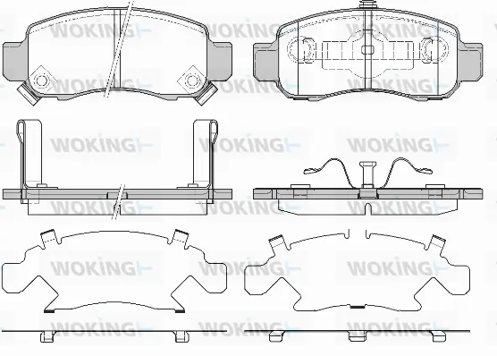 Brake Pad Set, disc brake (P9163.12)