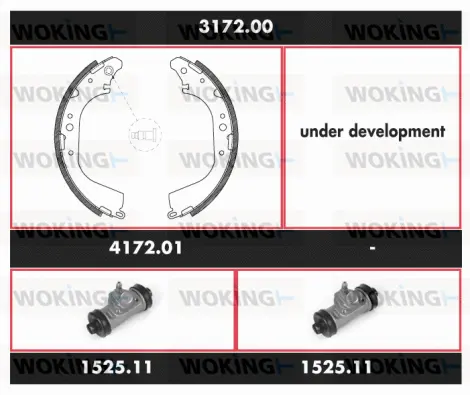 Brake Kit, drum brake (3172.00)