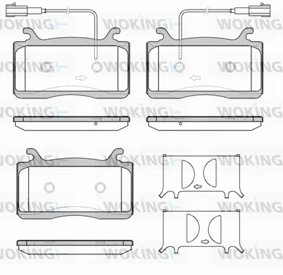 Brake Pad Set, disc brake (P16593.22)