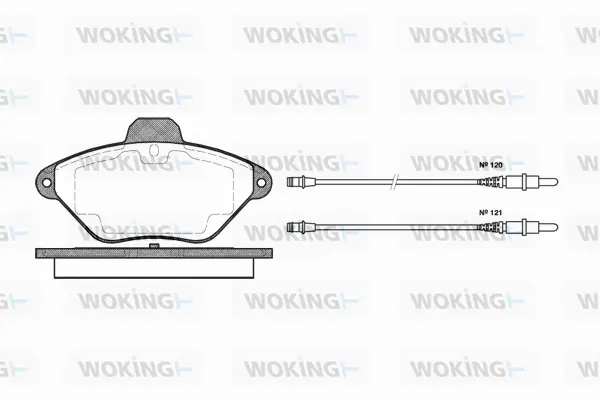 Brake Pad Set, disc brake (P5393.04)