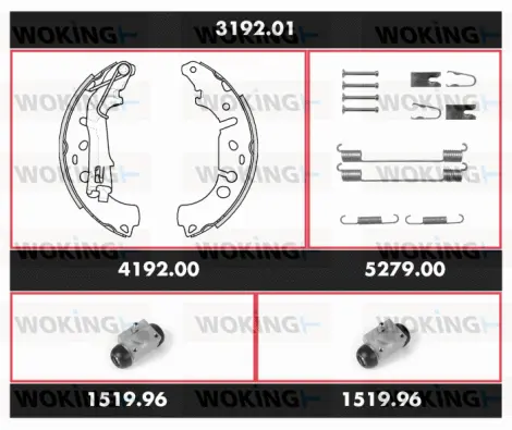 Brake Kit, drum brake (3192.01)