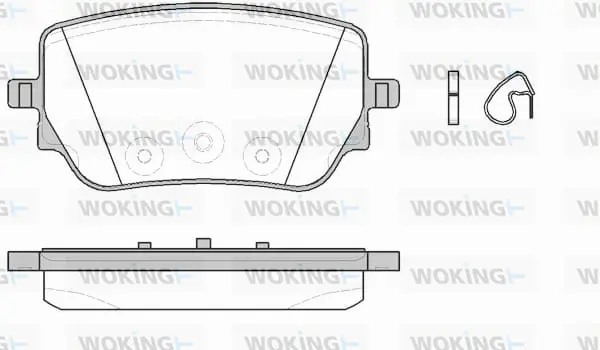 Brake Pad Set, disc brake (P19293.00)