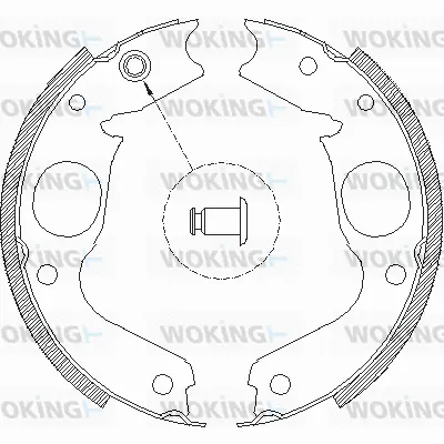 Brake Shoe, parking brake (Z4148.00)