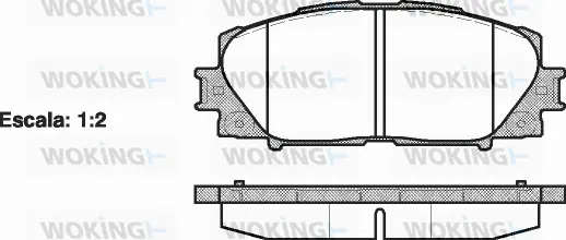 Brake Pad Set, disc brake (P13243.00)
