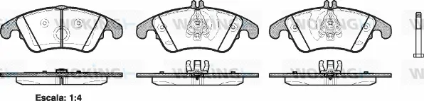 Brake Pad Set, disc brake (P12043.00)
