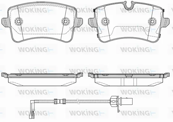 Brake Pad Set, disc brake (P12433.20)