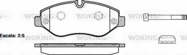 Brake Pad Set, disc brake (P13453.00)