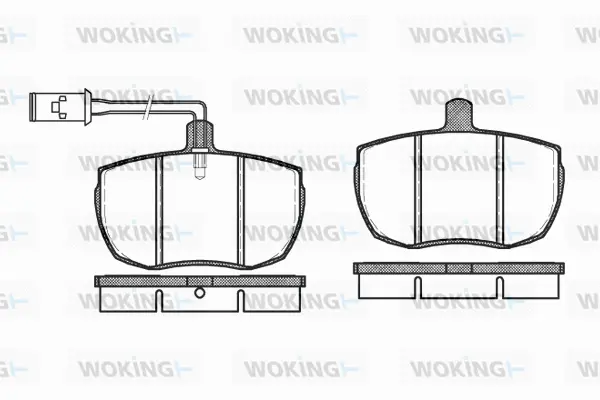 Brake Pad Set, disc brake (P1563.12)