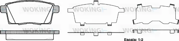 Brake Pad Set, disc brake (P13683.00)