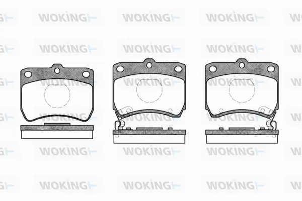 Brake Pad Set, disc brake (P3713.02)