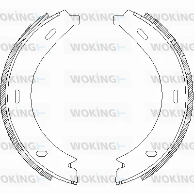 Brake Shoe, parking brake (Z4713.00)