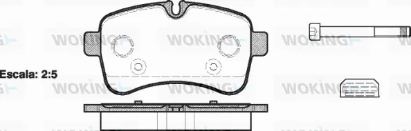Brake Pad Set, disc brake (P13823.00)