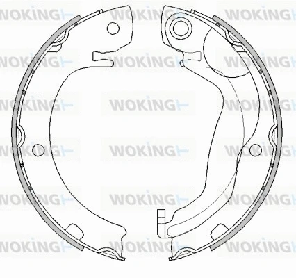 Brake Shoe, parking brake (Z4680.01)