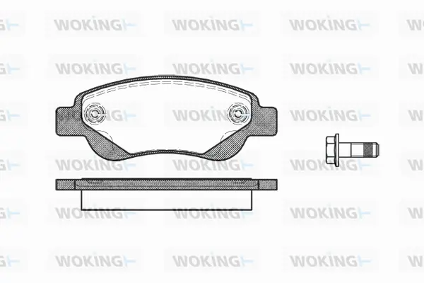 Brake Pad Set, disc brake (P10773.00)