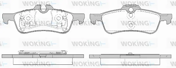 Brake Pad Set, disc brake (P9623.20)