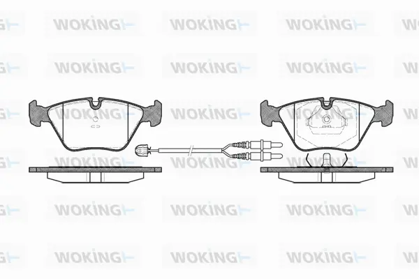 Brake Pad Set, disc brake (P3703.22)