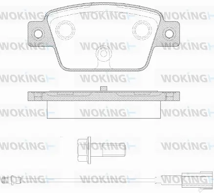 Brake Pad Set, disc brake (P9613.12)