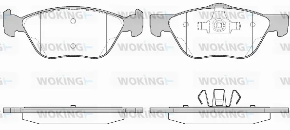 Brake Pad Set, disc brake (P4893.20)