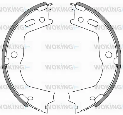 Brake Shoe, parking brake (Z4666.00)