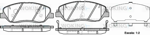 Brake Pad Set, disc brake (P13263.02)