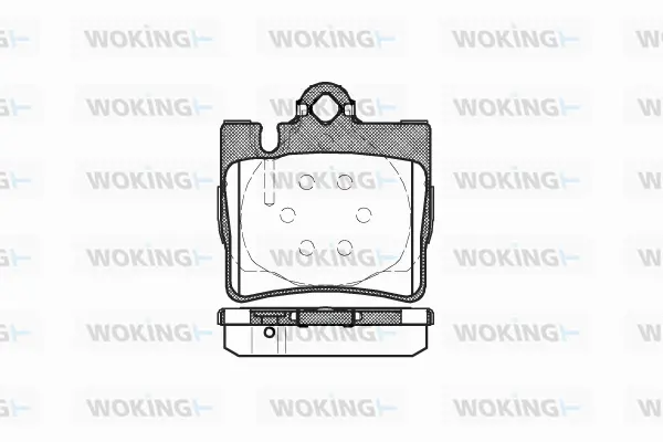 Brake Pad Set, disc brake (P6703.00)