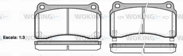Brake Pad Set, disc brake (P15273.02)