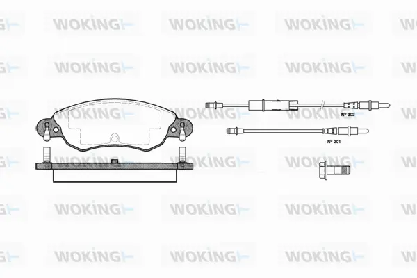 Brake Pad Set, disc brake (P9293.04)