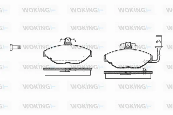 Brake Pad Set, disc brake (P0693.01)
