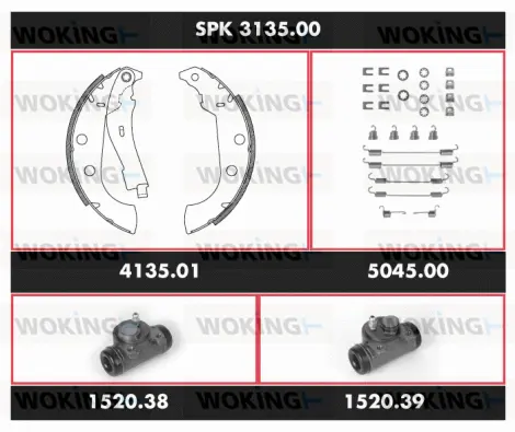 Brake Kit, drum brake (SPK 3135.00)