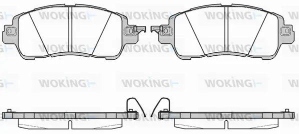 Brake Pad Set, disc brake (P17563.04)