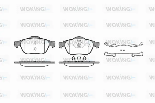 Brake Pad Set, disc brake (P9433.00)