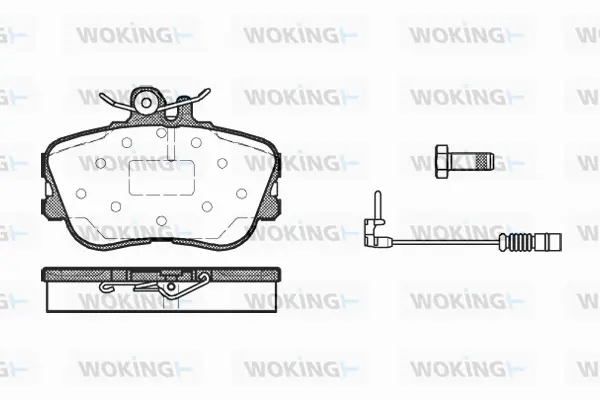 Brake Pad Set, disc brake (P5453.02)