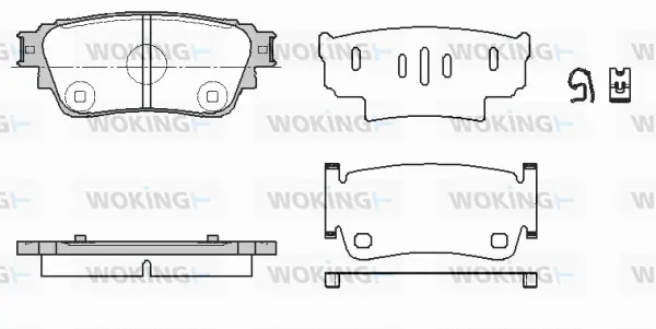 Brake Pad Set, disc brake (P19613.00)