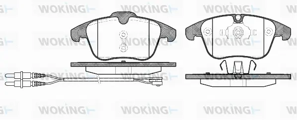 Brake Pad Set, disc brake (P13493.01)