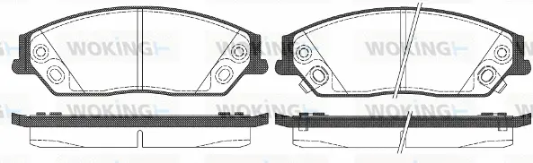 Brake Pad Set, disc brake (P15673.02)
