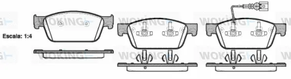 Brake Pad Set, disc brake (P15403.01)
