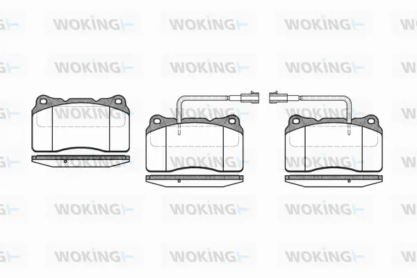 Brake Pad Set, disc brake (P7663.22)
