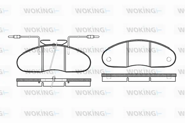 Brake Pad Set, disc brake (P1483.02)