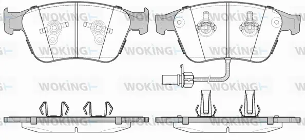 Brake Pad Set, disc brake (P12713.12)