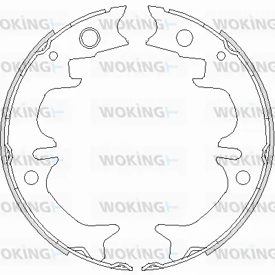 Brake Shoe, parking brake (Z4731.00)