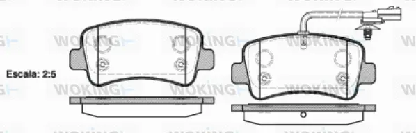 Brake Pad Set, disc brake (P15393.01)