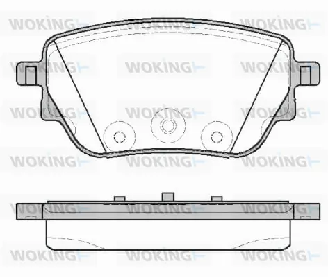 Brake Pad Set, disc brake (P19383.00)