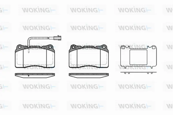 Brake Pad Set, disc brake (P7663.51)