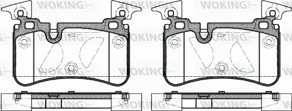Brake Pad Set, disc brake (P12673.00)