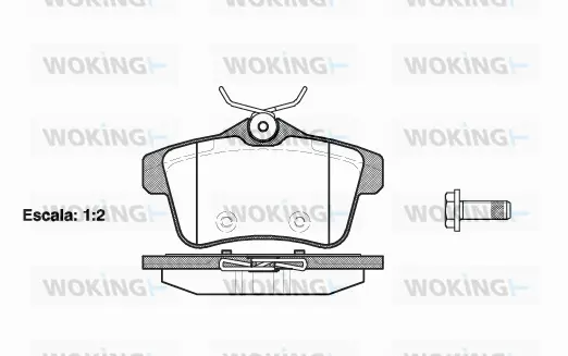 Brake Pad Set, disc brake (P15183.00)