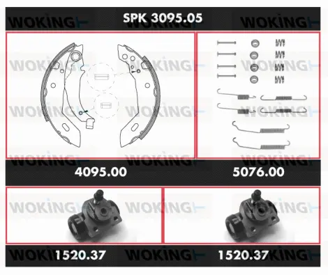 Brake Kit, drum brake (SPK 3095.05)