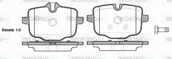 Brake Pad Set, disc brake (P15333.00)