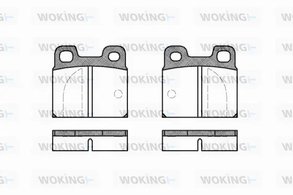 Brake Pad Set, disc brake (P1053.00)