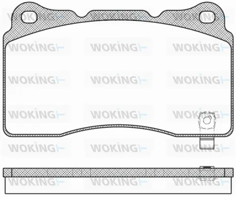 Brake Pad Set, disc brake (P7663.04)